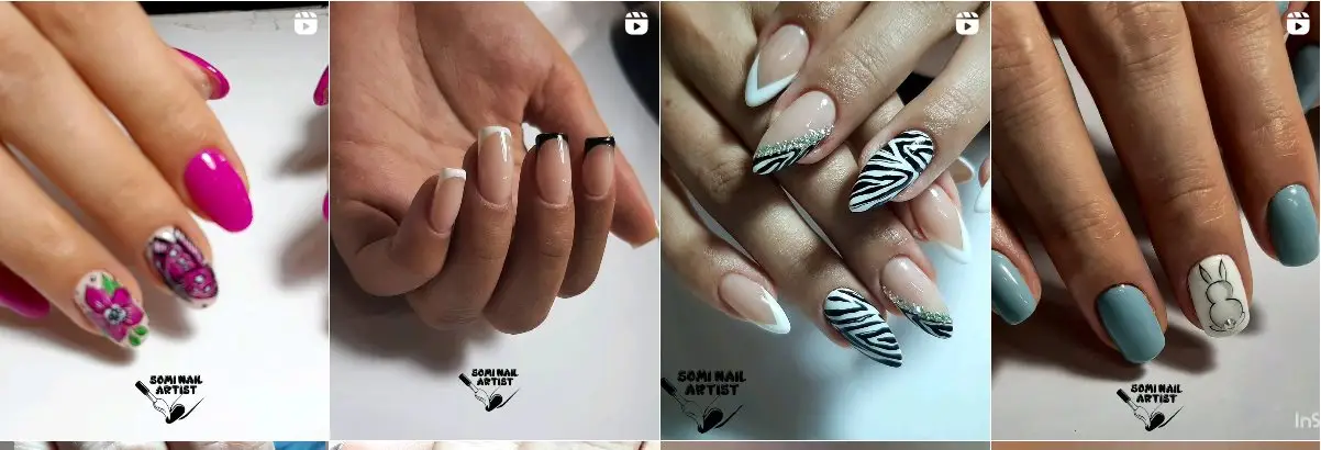 سالن کاشت ناخن در تهران : توسط حرفه ای ها با محیط آرام و لاکچری 3 مرکز ناخن سمیه جهانیان؛نمونه کار